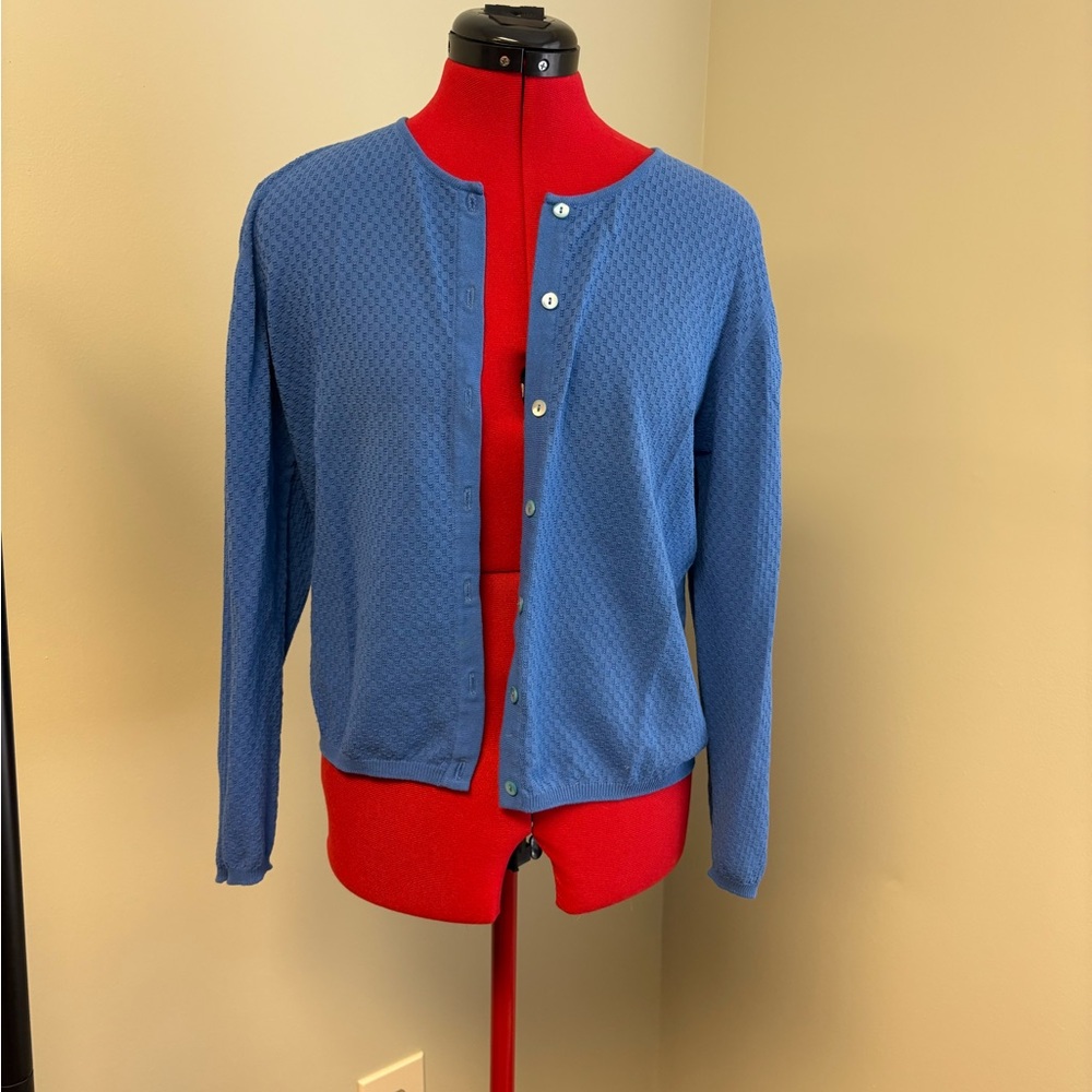 Scottish Knit Blue Cardigan